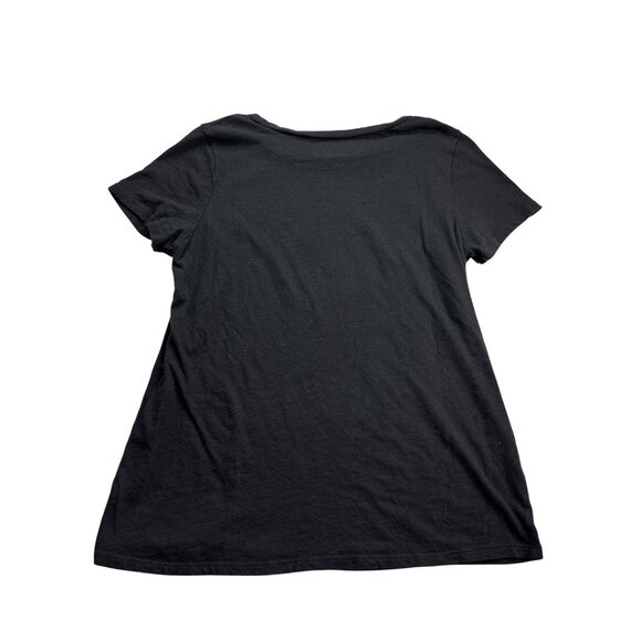 The Rolling Stones 1975 US Tour Womens Band Tee T-Shirt Size L Black White Red - Picture 3 of 5